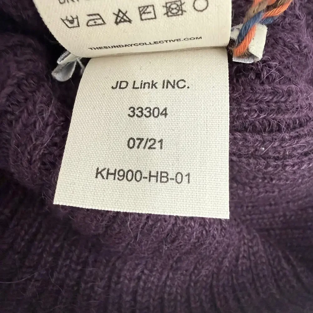 The Sunday Collective Beanie Hat One Size Toddler/Kids Unisex 100% Alpaca NWT